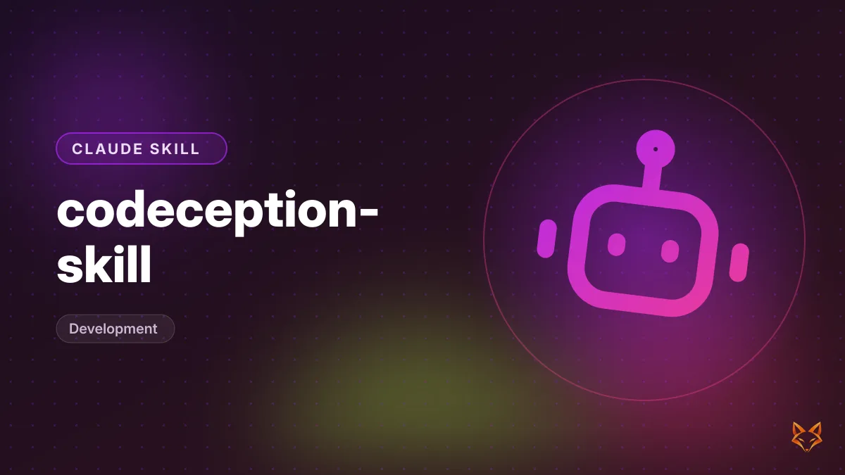 codeception-skill — illustration