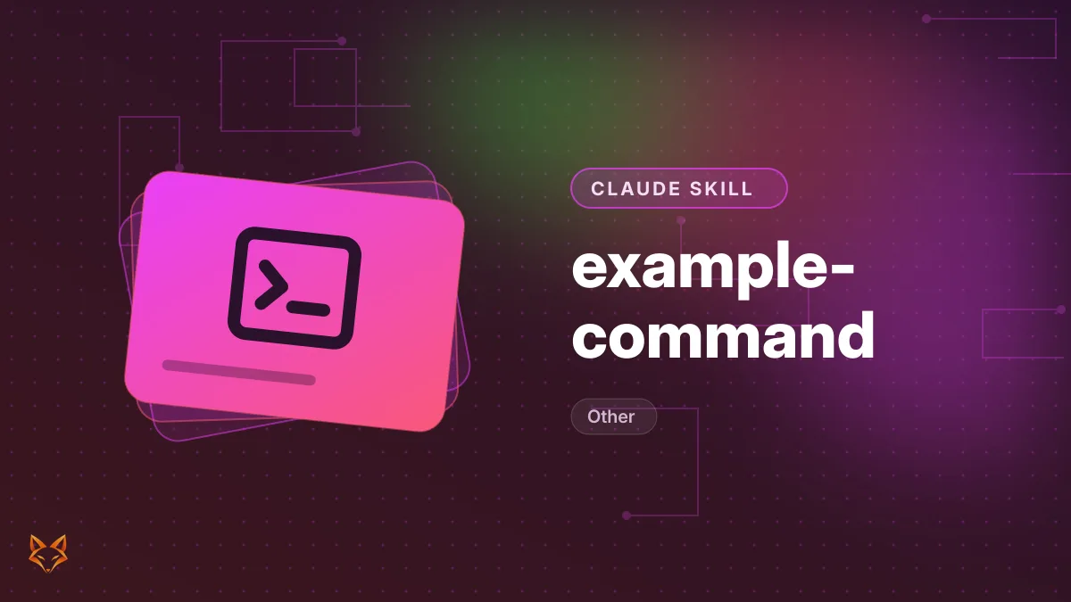 example-command — illustration