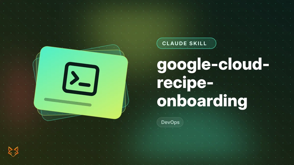 google-cloud-recipe-onboarding — illustration