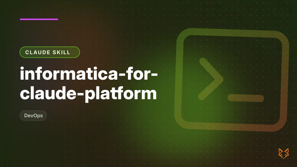informatica-for-claude-platform — illustration