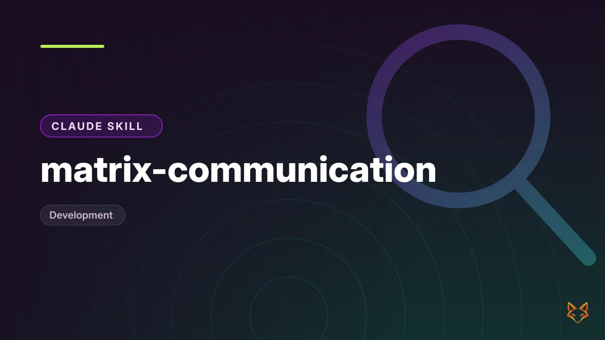 matrix-communication — illustration