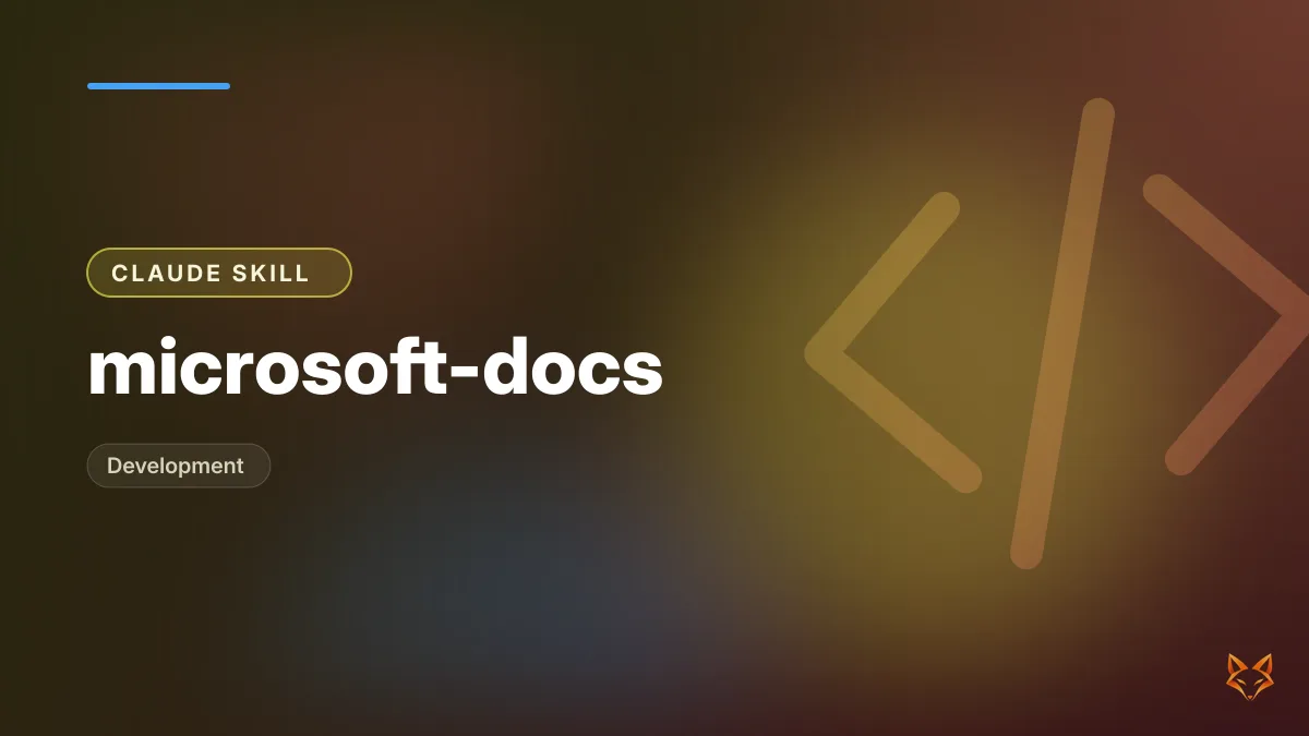 microsoft-docs — illustration
