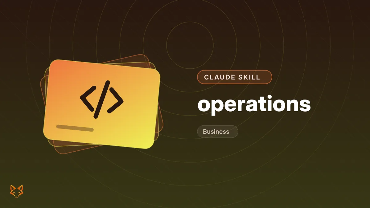 operations — illustration