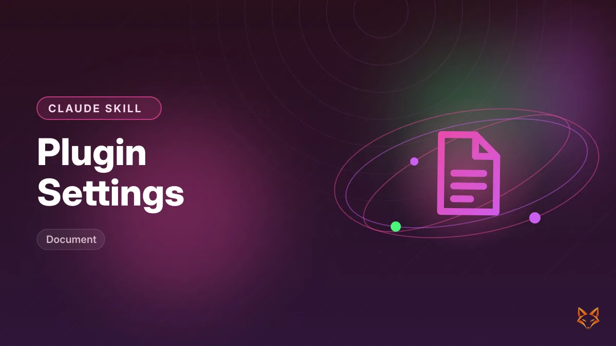 Plugin Settings — illustration