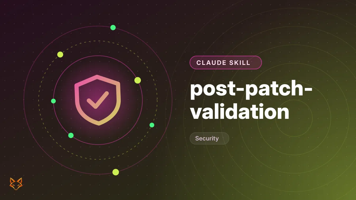 post-patch-validation — illustration