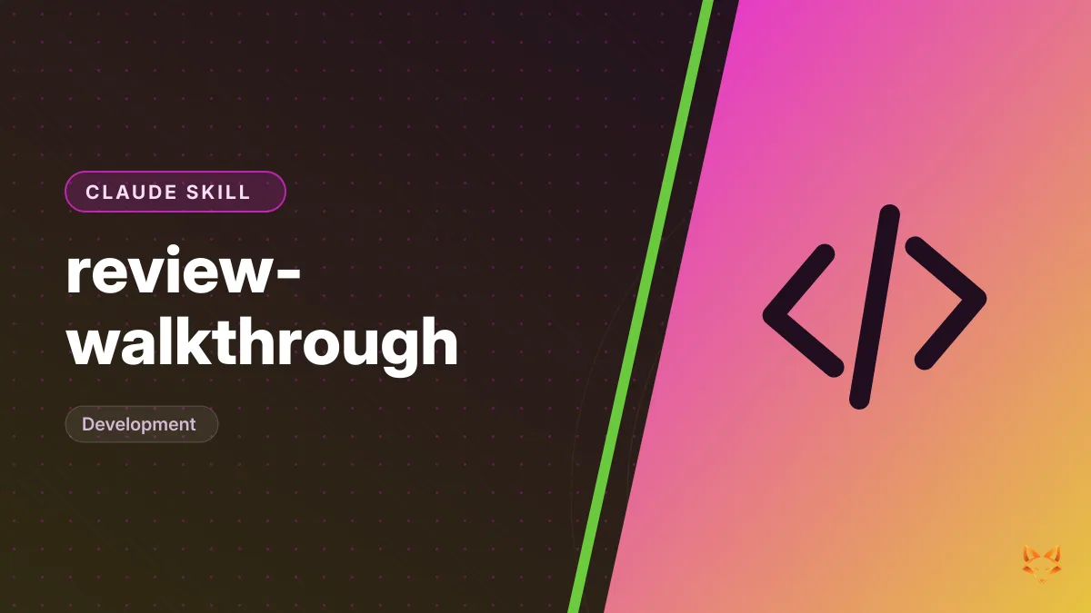 review-walkthrough — illustration