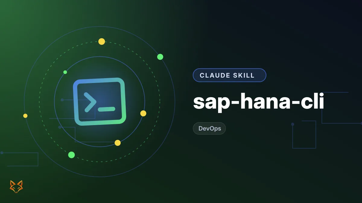 sap-hana-cli — illustration