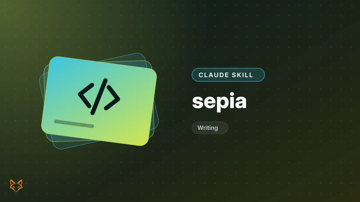 sepia — illustration