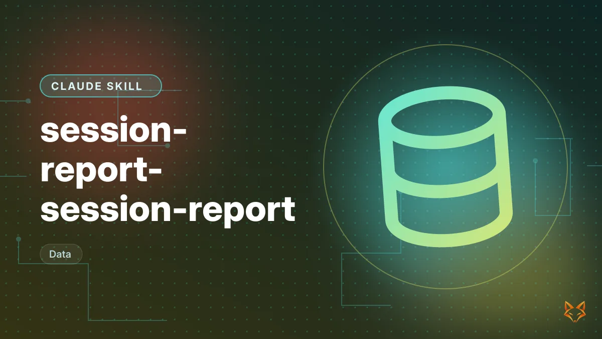 session-report-session-report — illustration