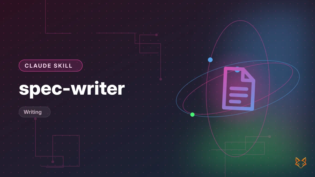 spec-writer — illustration
