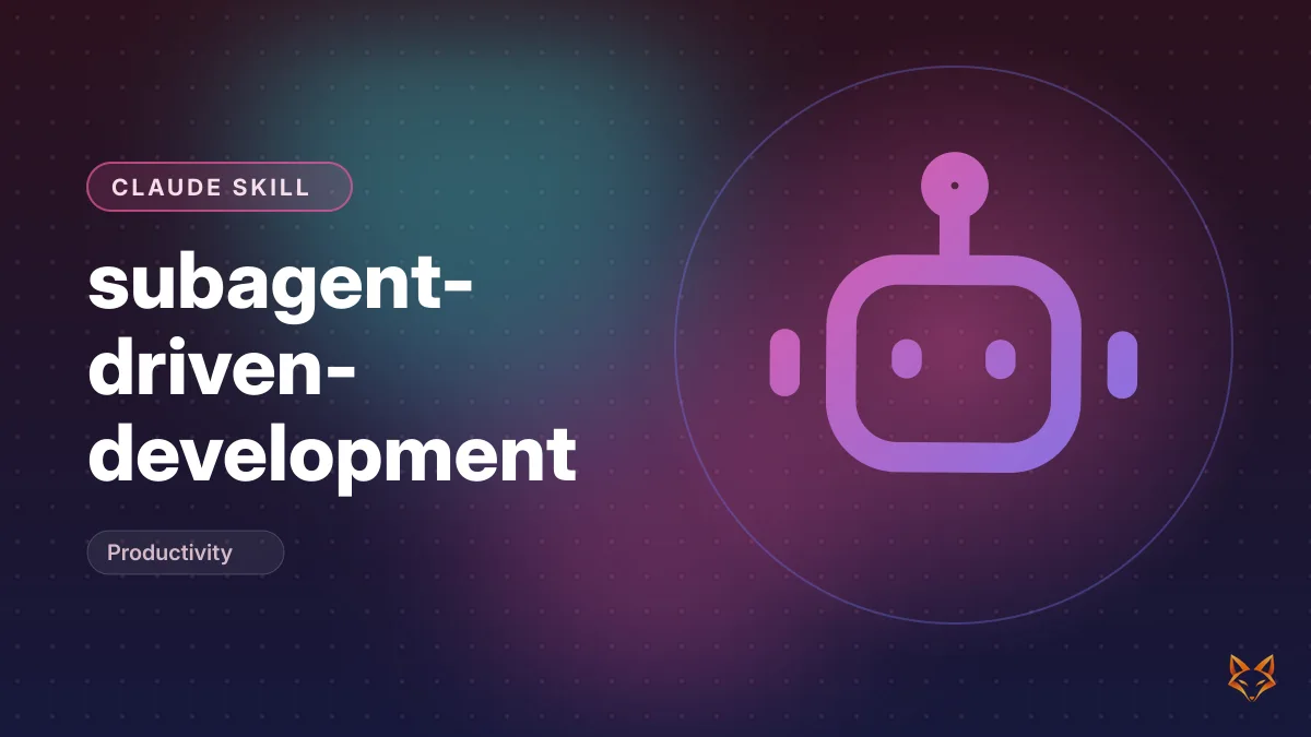 subagent-driven-development — illustration