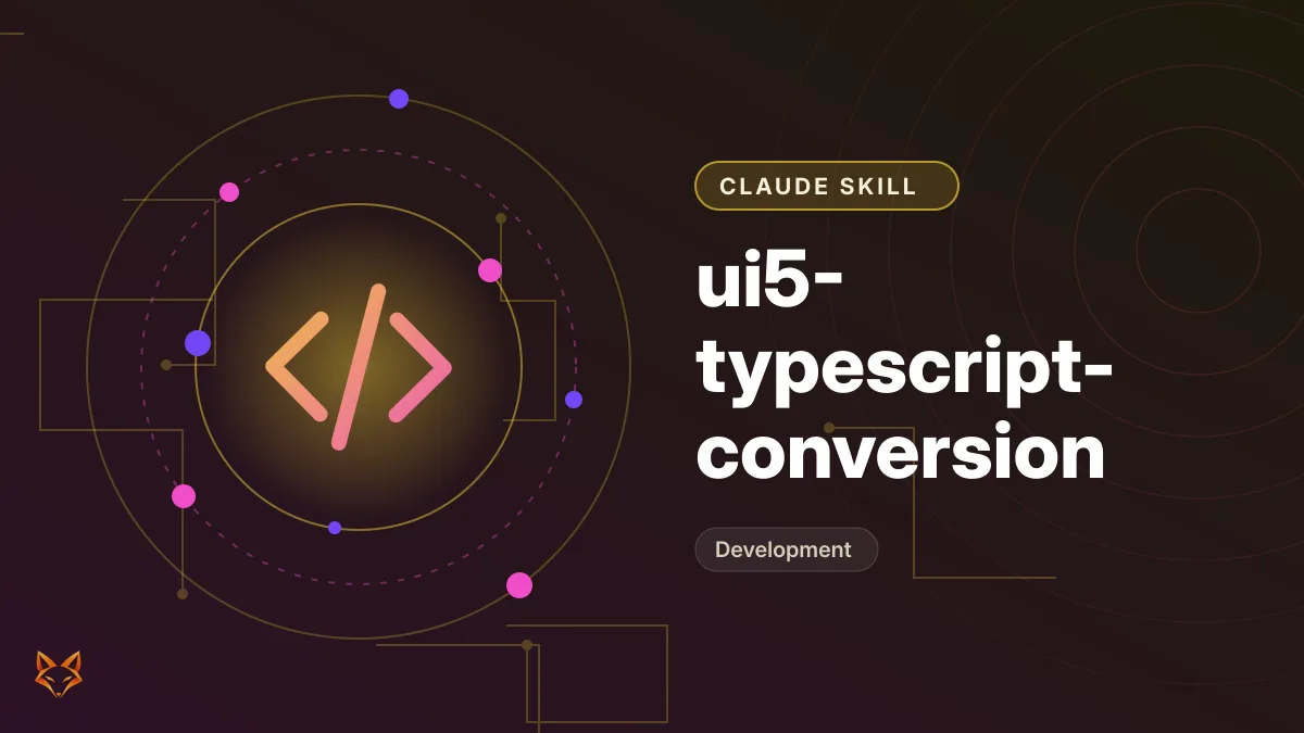 ui5-typescript-conversion — illustration