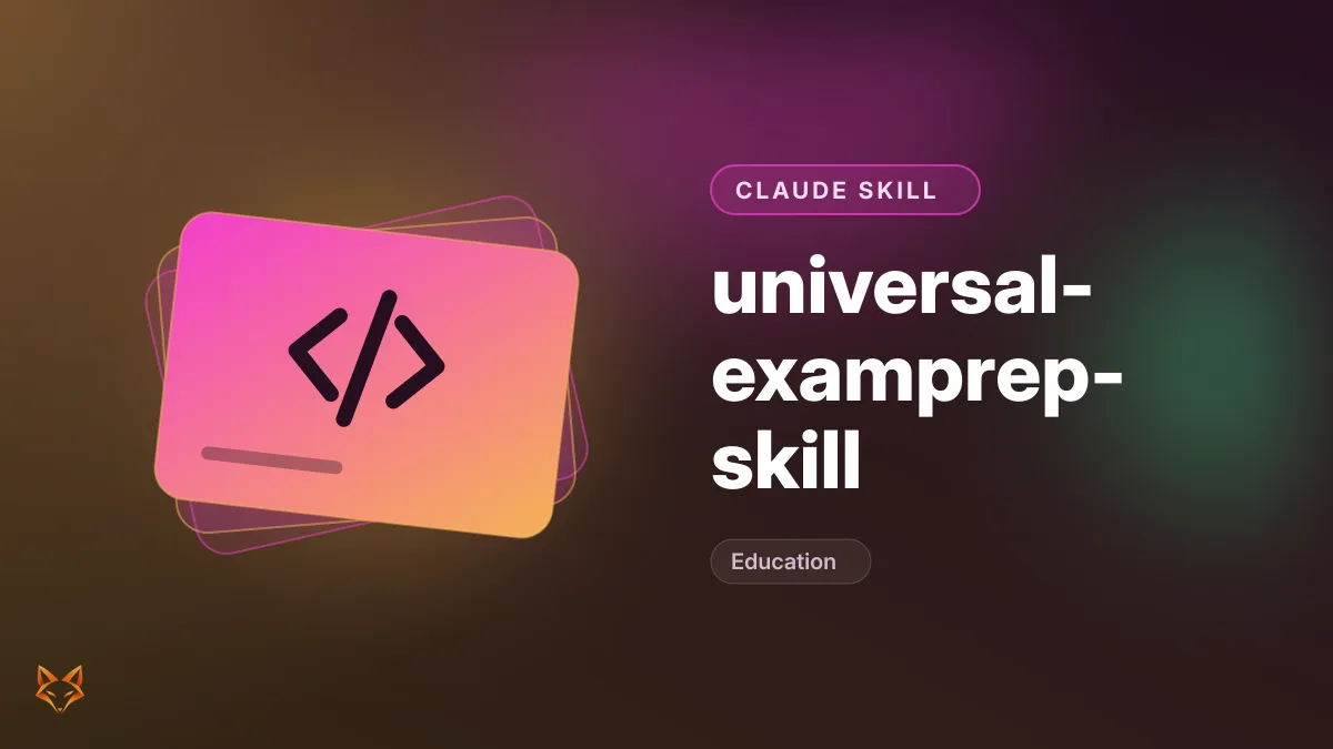 universal-examprep-skill — illustration