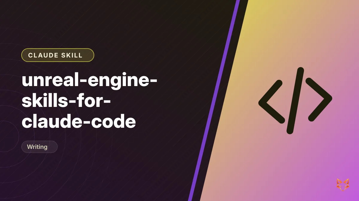 unreal-engine-skills-for-claude-code — illustration