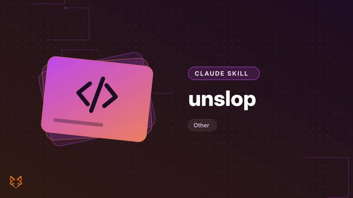 unslop — illustration