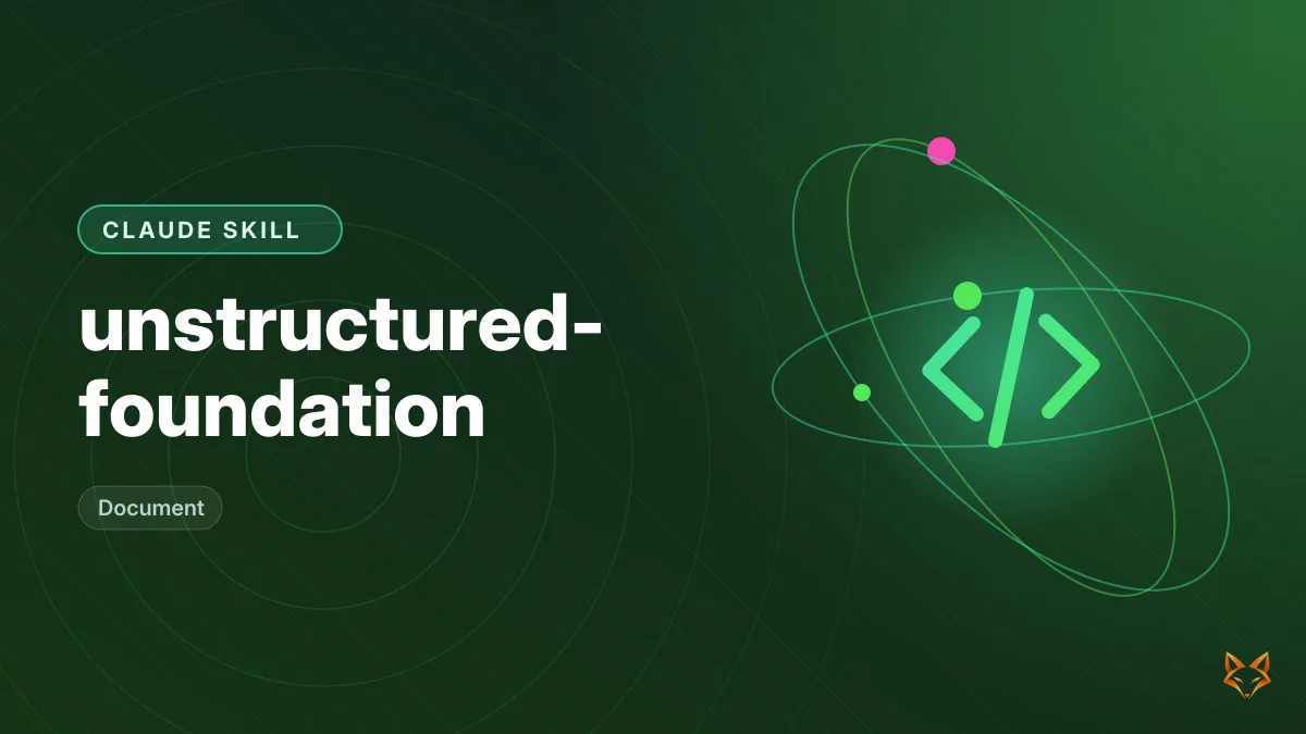 unstructured-foundation — illustration