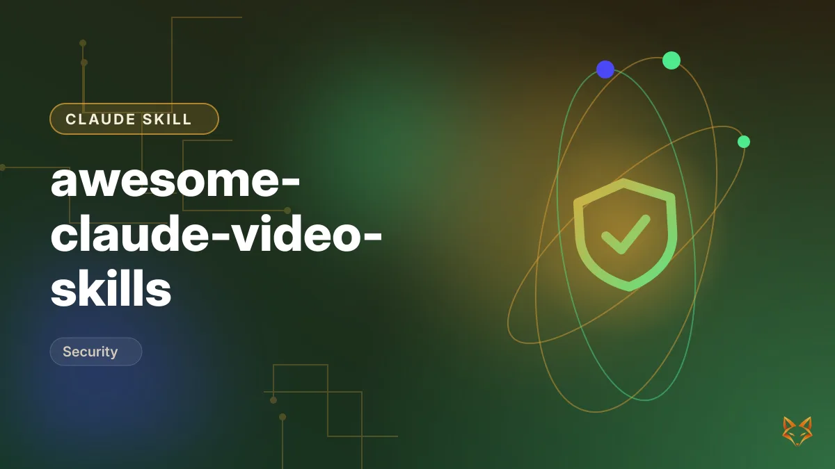 zhuyansen/awesome-claude-video-skills preview image